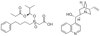(8a,9R)-Cinchonan-9-ol mono[[(S)-[(1R)-2-méthyl-1-(1-oxopropoxy)propoxy](4-phénylbutyl)phosphinyl]acétate]