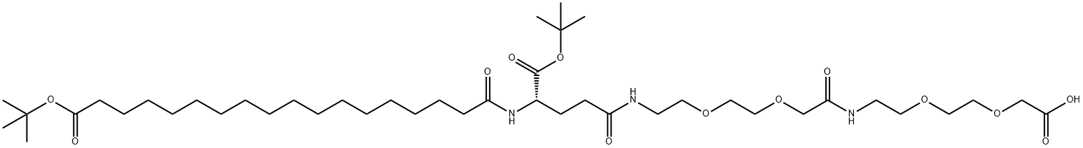 Acide (S)-22-(Tert-butoxycarbonyl)-10,19,24-trioxo-3,6,12,15-tétraoxa-9,18,23-triazahentetracontane-1,41-dioïque