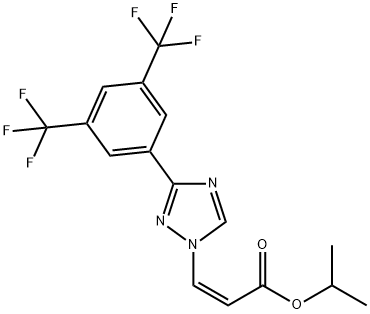 (Z)-isopropyle 3-(3-(3,5-bis(trifluorométhyl)phényl)-1H-1,2,4-triazol-1-yl)acrylate