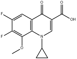 Acide 1-cyclopropyl-6,7-difluoro-1,4-dihydro-8-méthoxy-4-oxo-3-quinoléinecarboxylique