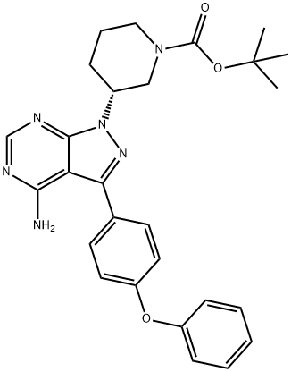 Acide 1-pipéridinecarboxylique, 3-[4-aMino-3-(4-phénoxyphényl)-1H-pyrazolo[3,4-d]pyriMidin-1-yl]-, ester de 1,1-diméthyléthyle, (3R)