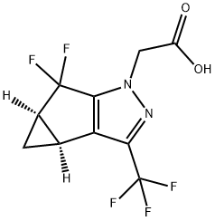 Acide 1H-cyclopropa[3,4]cyclopenta[1,2-c]pyrazole-1-acétique, 5,5-difluoro-3b,4,4a,5-tétrahydro-3-(trifluorométhyl)-, (3bS,4aR )-