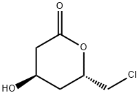 2H-Pyran-2-one, 6-(chlorométhyl)tétrahydro-4-hydroxy-, (4R,6S)-