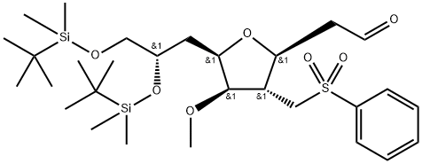 3,6-Anhydro-2,4,7-tridéoxy-8,9-bis-O-[(1,1-diméthyléthyl)diméthylsilyl]-5-O-méthyl-4-[(phénylsulfonyl)méthyl]-D- glycéro-D-gulo-nonose