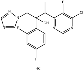 Chlorhydrate de 3-(6-chloro-5-fluoropyrimidin-4-yl)-2-(2,4-difluorophényl)-1-(1H-1,2,4-triazol-1-yl)butan-2-ol