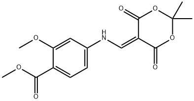 Ester méthylique de l'acide 4-[(2,2-diméthyl-4,6-dioxo-[1,3]dioxan-5-ylidèneméthyl)-amino]-2-méthoxy-benzoïque