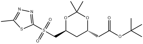 Acide D-érythro-hexonique, 2,4,6-tridéoxy-3,5-O-(1-méthyléthylidène)-6-[(5-méthyl-1,3,4-thiadiazol-2-yl)sulfonyl]- , ester de 1,1-diméthyléthyle