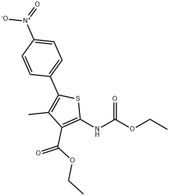2-((éthoxycarbonyl)amino)-4-méthyl-5-(4-nitrophényl)thiophène-3-carboxylate d'éthyle