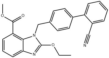 1-[(2'-cyanobiphényl-4-yl)méthyl]-2-éthoxy-1H-benzimidazole-7-carboxylate de méthyle