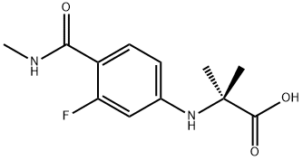 N-[3-Fluoro-4-[(méthylamino)carbonyl]phényl]-2-méthylalanine
