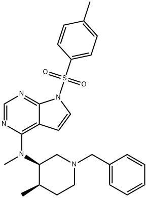 N-((3R,4R)-1-Benzyl-4-méthylpipéridin-3-yl)-N-méthyl-7-tosyl-7H-pyrrolo[2,3-d]pyrimidin-4-amine