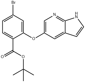 2-((1H-pyrrolo[2,3-b]pyridin-5-yl)oxy)-4-bromobenzoate de tert-butyle