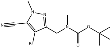 tert-butyl((4-bromo-5-cyano-1-méthyl-1H-pyrazol-3-yl)méthyl)(méthyl)carbamate